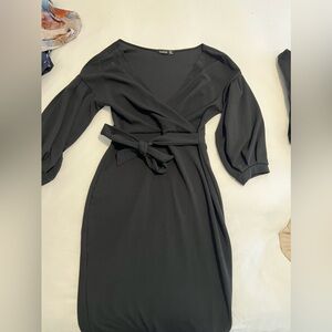 Black Boohoo Off the shoulder dress